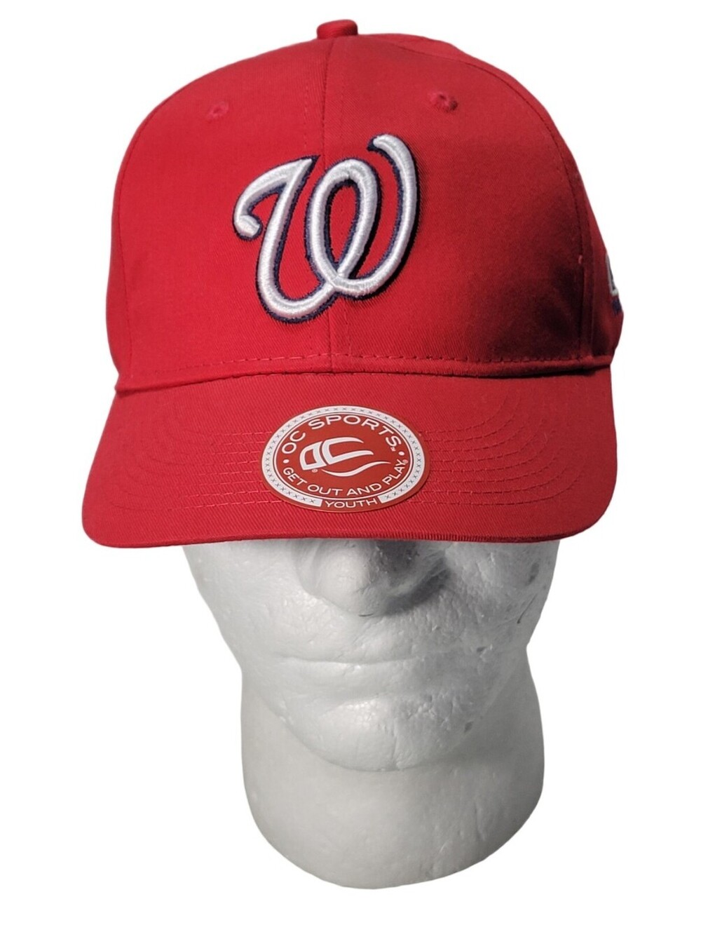 Washington Nationals MLB Baseball Red OC Sports Youth Strapback Hat Cap